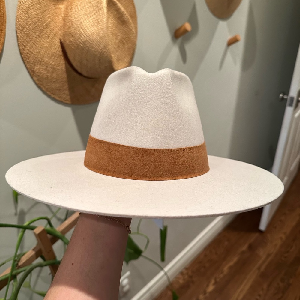 Janessa Leone DAYNA hat structured wool fedora hat new with tags size medium